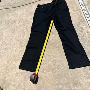 Levis 514 Straight Leg Black Denim Jeans Mens Size 34x30